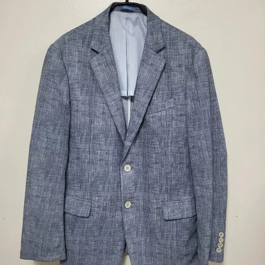 [BUNJANG] Edition Check Pattern Jacket Blue / 에디션 체크 패턴 자켓 블루.260702
