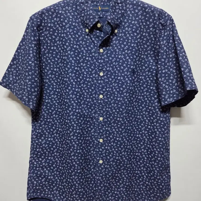 [BUNJANG] Polo Ralph Lauren Short Sleeve Shirt Floral Navy M / (M)  폴로 랄프로렌 반팔 셔츠 꽃무늬 네이비