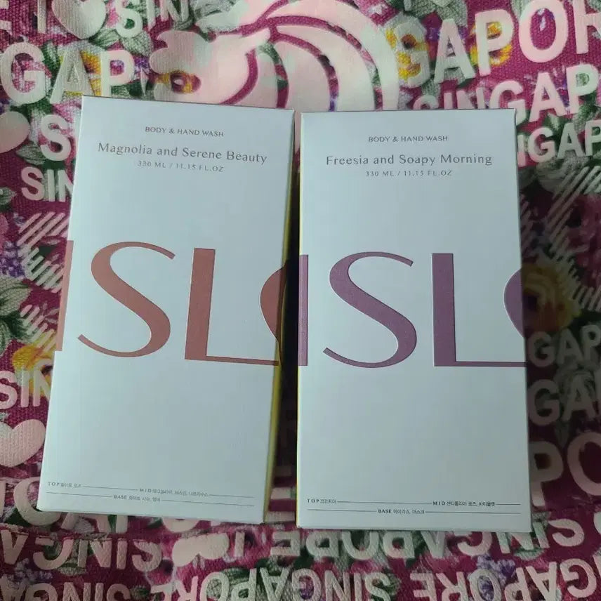 [BUNJANG] SLS Magnolia/Freesia Body Wash 330ml Set (2 Bottles) / SLS 바디워시 매그놀리아/프리지아 330ml 2개 세트