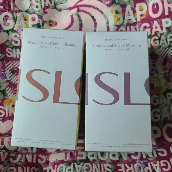 [BUNJANG] SLS Magnolia/Freesia Body Wash 330ml Set (2 Bottles) / SLS 바디워시 매그놀리아/프리지아 330ml 2개 세트