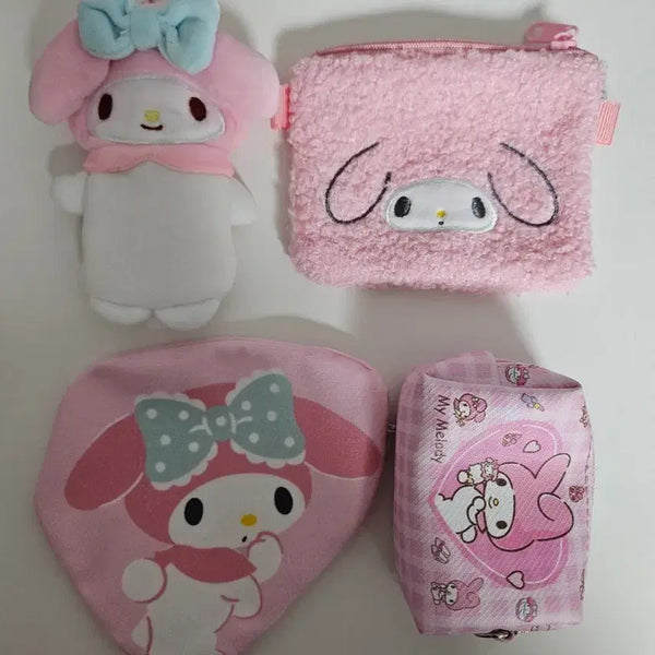 [BUNJANG] Sanrio My Melody Pouch Coin Purse Bundle Set / 산리오 마이멜로디 파우치 동전지갑 일괄