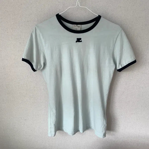 [BUNJANG] Mint Color Block T-Shirt / 민트 배색 티셔츠