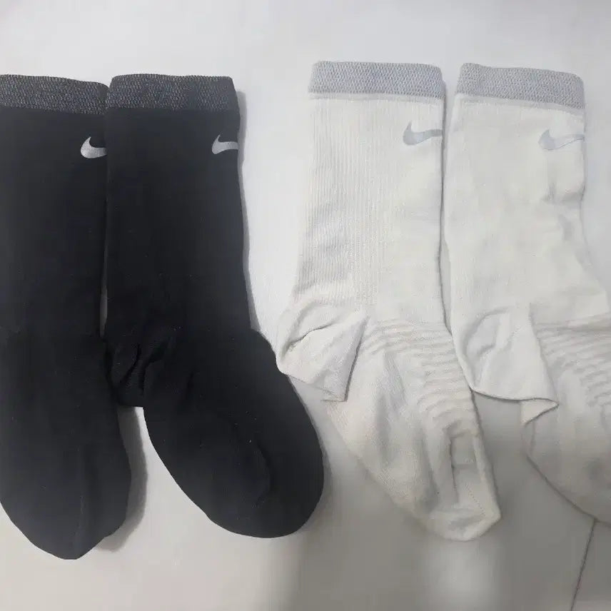 [BUNJANG] Nike Lightweight Running Socks (2-Pair Bundle), Size S / 나이키 라이트웨이트 러닝 양말 2켤레 일괄 S사이즈