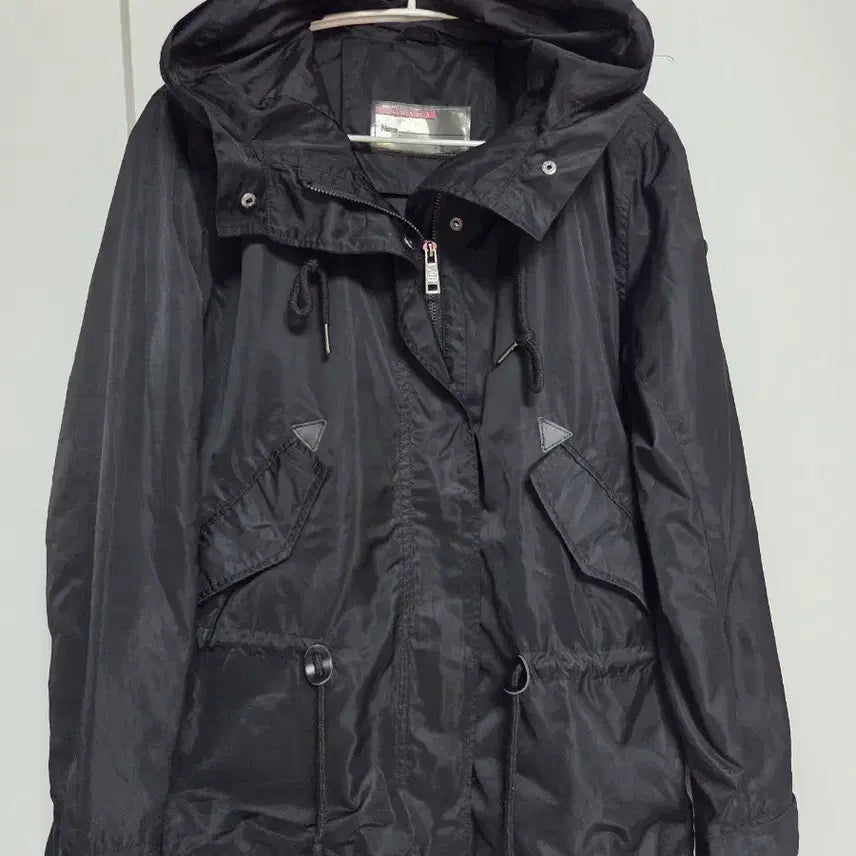 [BUNJANG] Prada Black Hooded Field Jacket / (66)  프라다 블랙 후드 야상