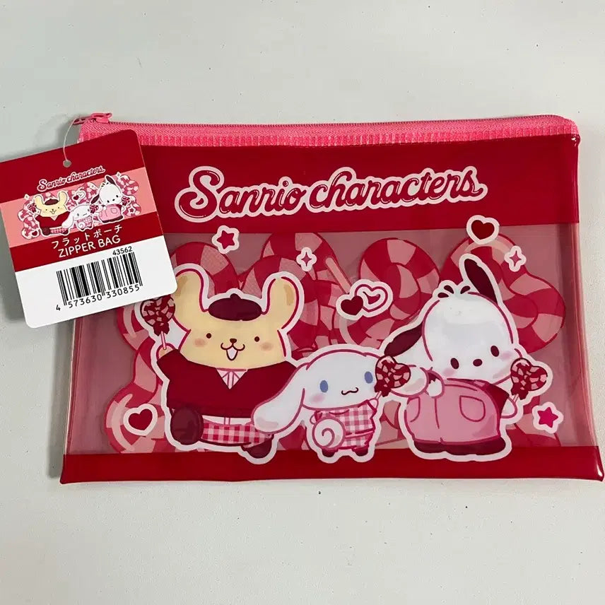 [BUNJANG] Sanrio Characters Zipper Pouch / 산리오 캐릭터 지퍼 파우치