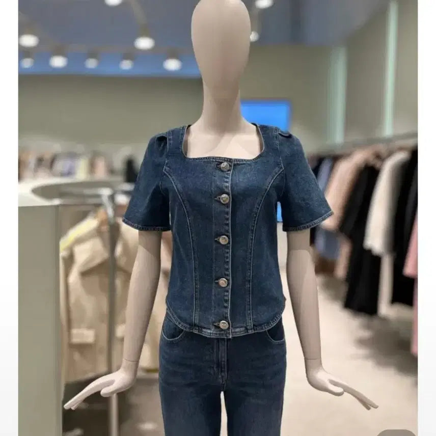[BUNJANG] DEWL Denim Blouse / 듀엘 데님 블라우스 2025년제품