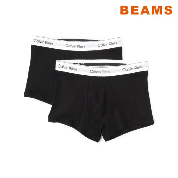 [BUNJANG] BEAMS x Calvin Klein 2-Pack Trunk Underwear (Black) / 빔즈 캘빈클라인 2팩 트렁크 팬티