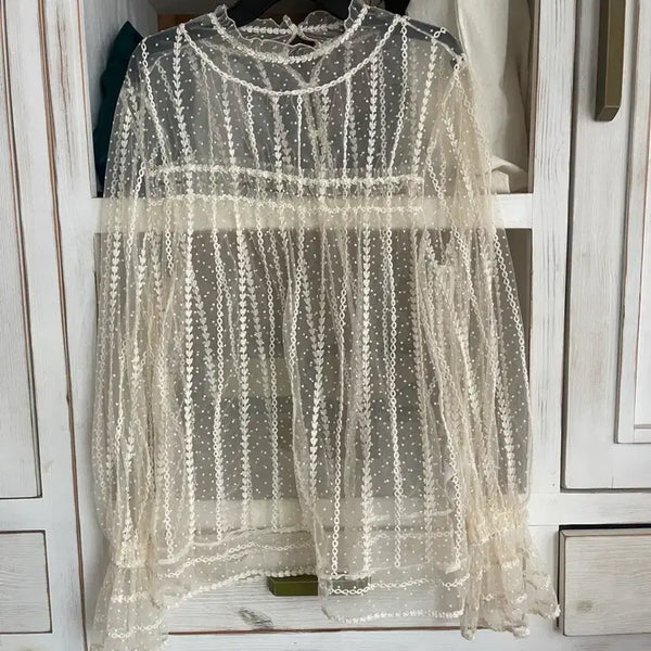 [BUNJANG] Ozhosec Ozhosec Lace Blouse / 오즈세컨 레이스 블라우스