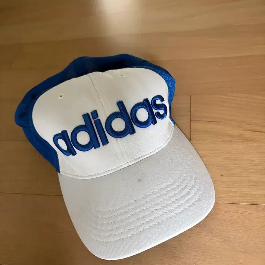 [BUNJANG] Adidas Cotton Baseball Cap Blue/White / 아디다스 볼캡 블루/화이트