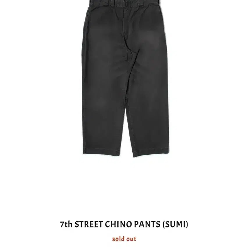 [BUNJANG] RUECOMMAZE 7th Avenue Chino Sumi Color Pants Size 2 / (2, 새상품) 뤡코즈 7번가 치노 수미컬러