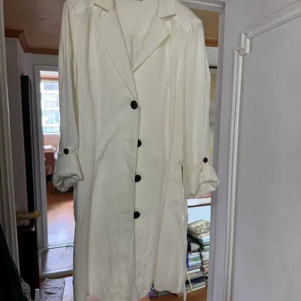 [BUNJANG] Marks & Spencer Ivory Double-Button Mini Dress UK 10 / Marks & spencer 원피스 판매해요