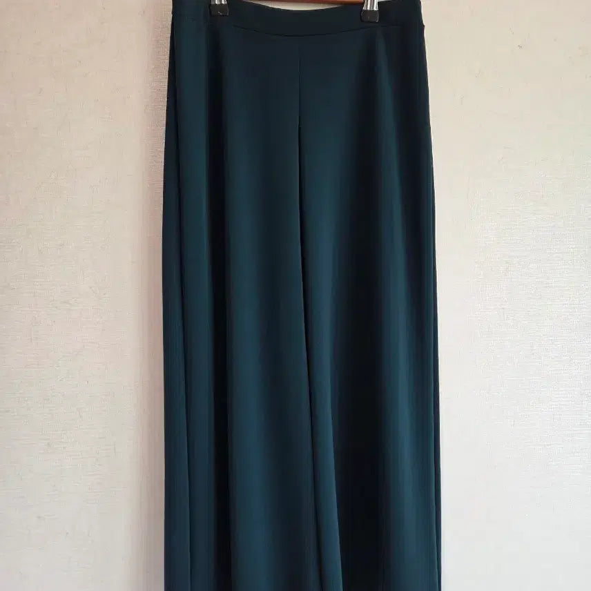 [BUNJANG] Women's Dark Green Wide Pants (Size M) / 55 일본 여성 와이드 팬츠 다크그린 바지 슬랙스
