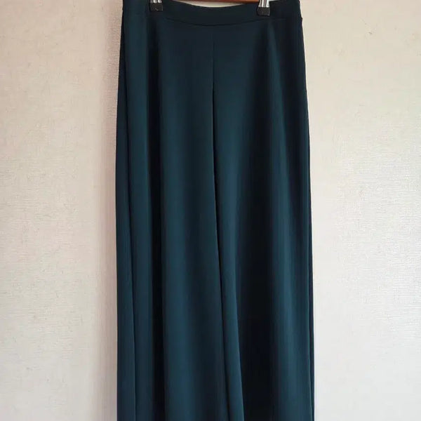 [BUNJANG] Women's Dark Green Wide Pants (Size M) / 55 일본 여성 와이드 팬츠 다크그린 바지 슬랙스