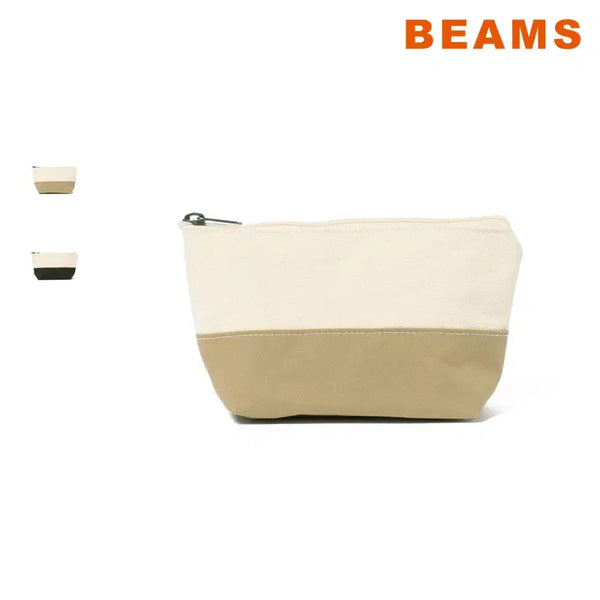 [BUNJANG] BEAMS x L.L.Bean Collaboration 2-Tone Canvas Mini Pouch / 빔즈 캔버스 미니 파우치 2톤 컬러