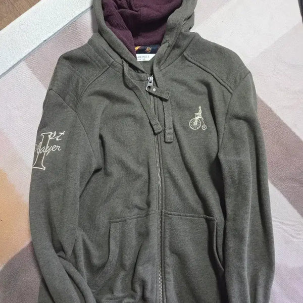 [BUNJANG] Beanpole Khaki Hooded Zip-up Jacket Size 95 / 빈폴 카키 후드 집업 95