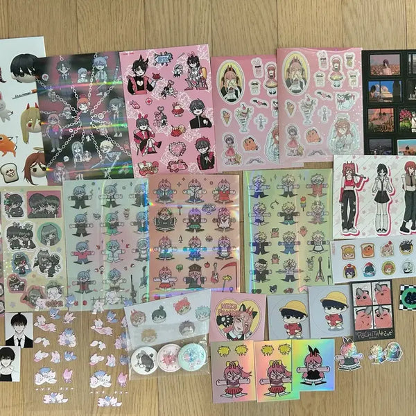 [BUNJANG] Chainsaw Man Sticker Bundle / 체인소맨 소소님 묘해님 등 스티커 일괄