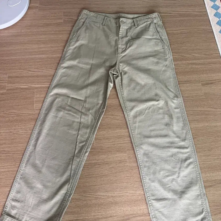 [BUNJANG] Musinsa Standard Back Satin Officer Pants Beige 32 / 무신사스탠다드 백사틴 오피서 베이지 32사이즈