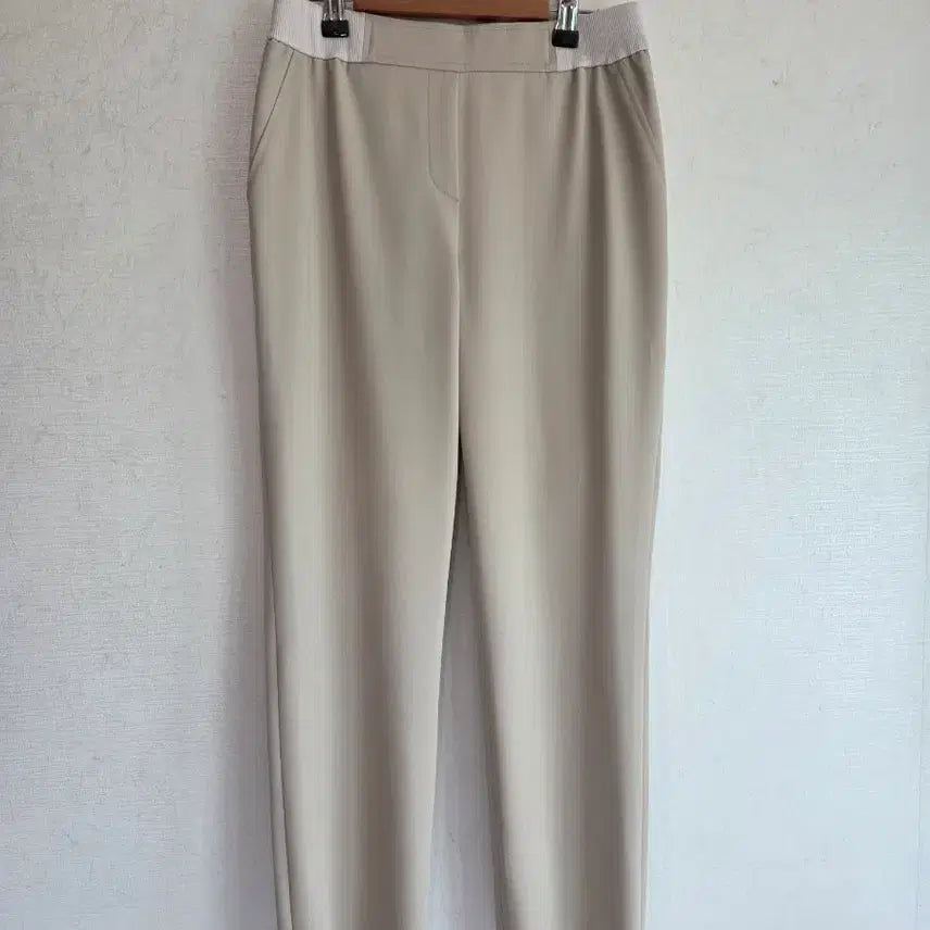 [BUNJANG] Japanese Basic Women's Beige Slacks Pants Size 55 / 55 일본 여성 팬츠 베이지 슬랙스 기본바지