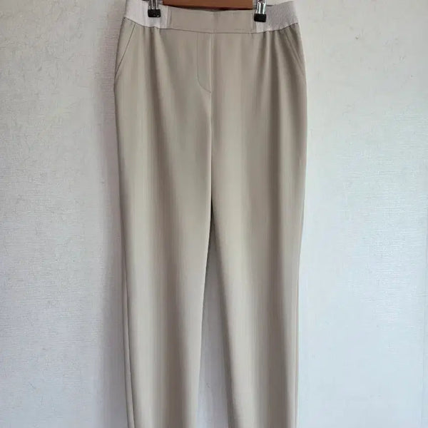 [BUNJANG] Japanese Basic Women's Beige Slacks Pants Size 55 / 55 일본 여성 팬츠 베이지 슬랙스 기본바지
