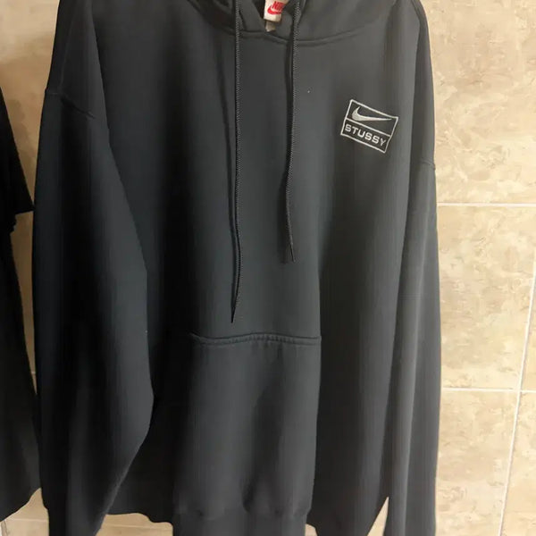 [BUNJANG] Nike x Stussy Washed Pullover Hoodie XL Black / 나이키X스투시 나투시 후드티 XL 블랙
