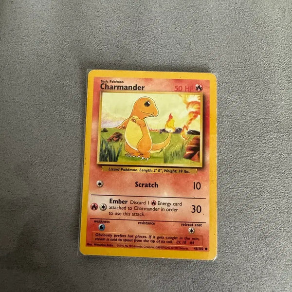 [BUNJANG] Pokemon Charmander Base Set English - Early Vintage Card / 초창기 초기 포켓몬카드 리자드 Charmander 영문판 북미판