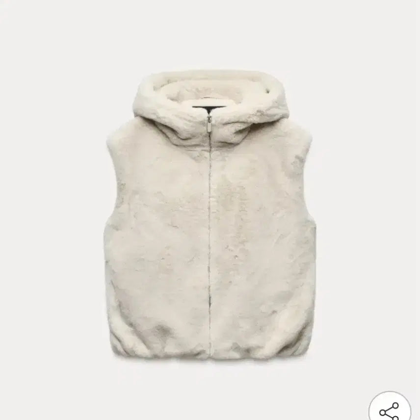 [BUNJANG] Zara Faux Fur Hooded Vest / (m) 자라 퍼 후드 베스트