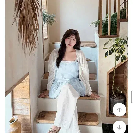 [BUNJANG] Ebulet Linen Button Knit Cardigan / 에이블리 이블렛 휴테르 린넨 버튼 니트 가디건 제이스타일