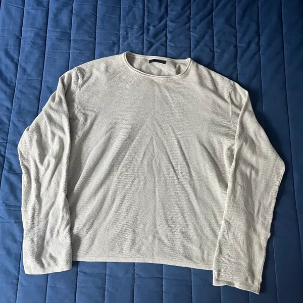 [BUNJANG] ZARA Washed Structure Sweater Sand / 자라 워싱 스트럭처 스웨터