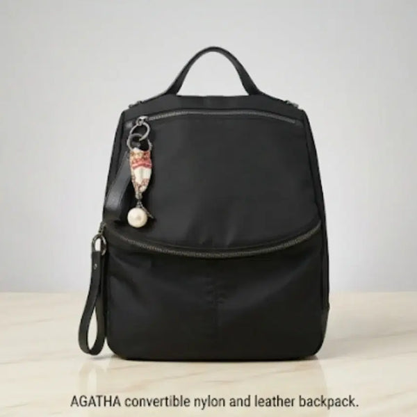 [BUNJANG] Tally Nylon Leather Backpack / 탈리 나일론 가죽 백팩