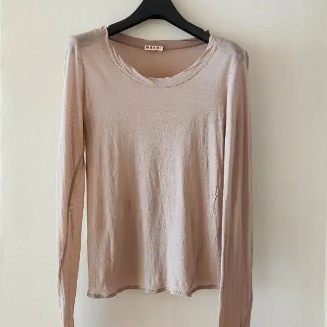 [BUNJANG] Marni Modal Sheer Long Sleeve Top (Size 38) / (정품) 마르니 모달 시어 롱슬리브 (38)