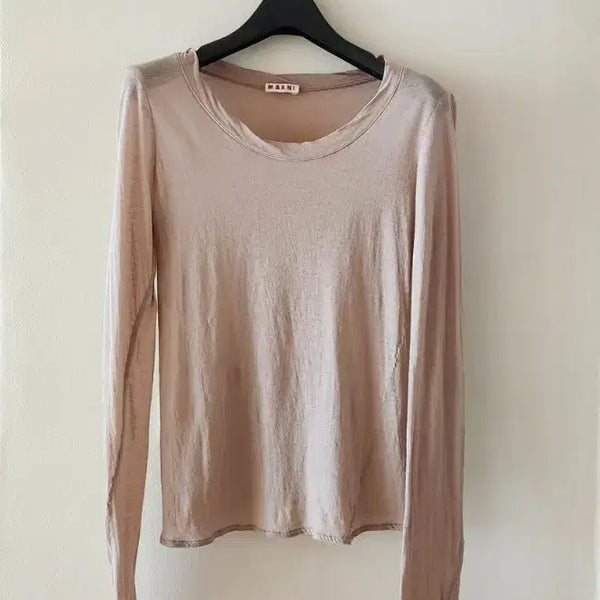 [BUNJANG] Marni Modal Sheer Long Sleeve Top (Size 38) / (정품) 마르니 모달 시어 롱슬리브 (38)