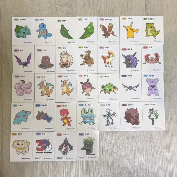 [BUNJANG] Pokemon Stickers Bundle Set / 포켓몬 띠부띠부씰