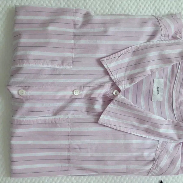 [BUNJANG] Ribbon Light Monet Pink Shirt / 리본빛 모네 핑크 셔츠