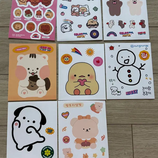 [BUNJANG] Large Removable Sticker NungNung Chick Squirrel / 대형 리무버블 스티커 눙눙이 병아리 다람쥐