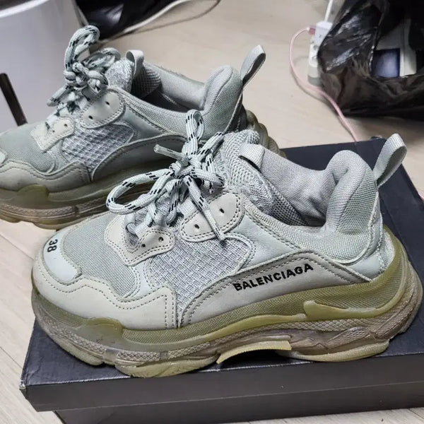 [BUNJANG] Balenciaga Triple S Sneakers Mint Size 38 / 발렌시아가 트리플S 스니커즈 38사이즈