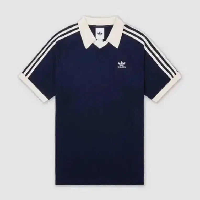 [BUNJANG] Adidas Waffle Polo T-shirt Navy M / 아디다스 와플 폴로 반팔티 네이비 M