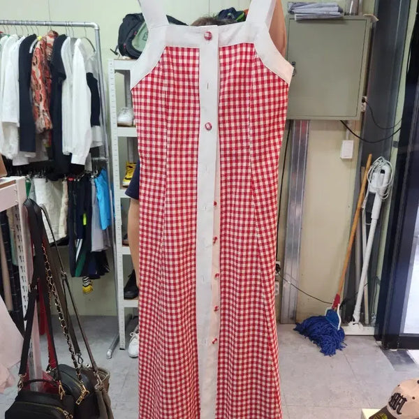 [BUNJANG] Pollen & Lis Check Midi Dress (Size S) / 폴앤앤리스 원피스 S