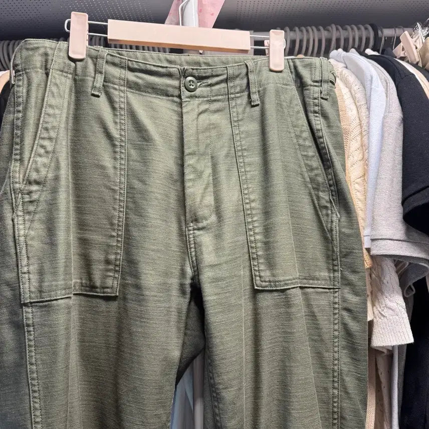 [BUNJANG] Musinsa Standard Replica Fatigue Pants Khaki Size 32 / 무신사스탠다드 레플리카 퍼티그 팬츠 카키 32사이즈