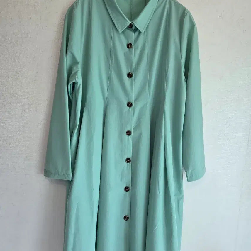 [BUNJANG] Women's Mint Long Jacket (Size M-L) / 55 일본 여성 원피스형 롱자켓 민트