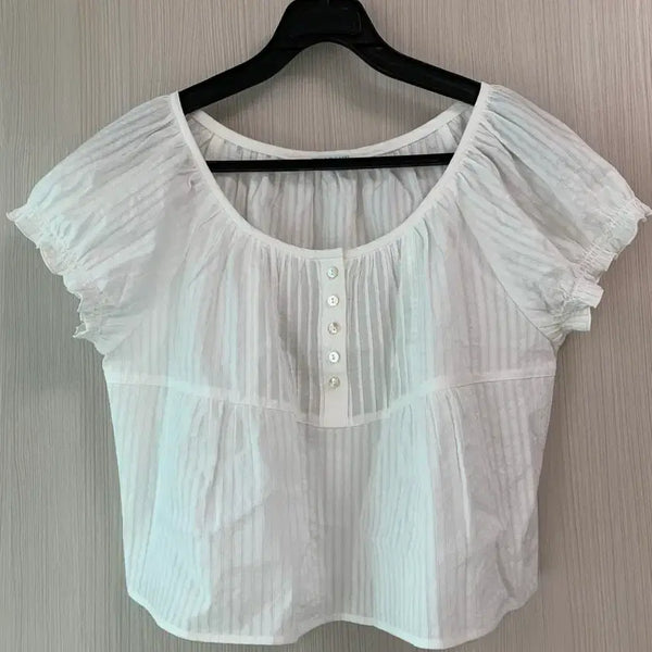 [BUNJANG] Tanatt Plain Blouse / 타낫 플레인 블라우스