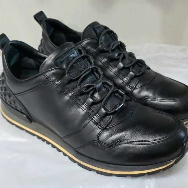 [BUNJANG] Tod's Men's Leather Sneakers Black UK 6 (250-255mm) / 토즈 남성 가죽 스니커즈 블랙.UK 6 / 250~255.