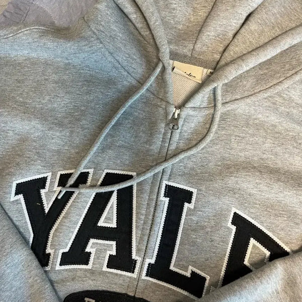 [BUNJANG] YALE Hooded Zip-Up Jacket / 예일YALE후드집업그레이판매