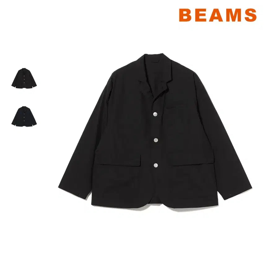 [BUNJANG] BEAMS Water-Repellent Wide Fit Tech Blazer / 빔즈 와이드핏 발수 테크 블레이저