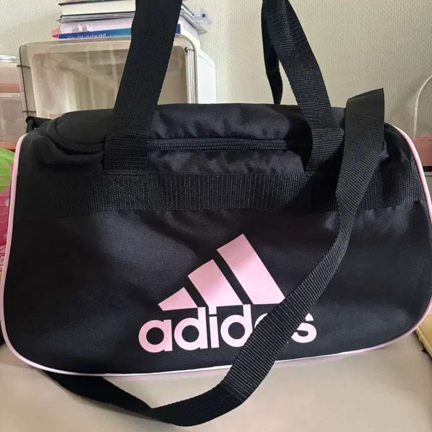 [BUNJANG] Adidas Pink Logo Duffle Bag / 아디다스 핑크 더플백