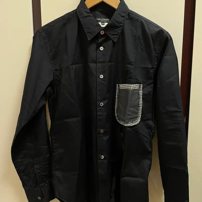 [BUNJANG] Comme des Garçons Homme Plus Black Felt Doll Patch Shirt / [XS] 꼼데가르송 옴므 플러스 셔츠 블랙