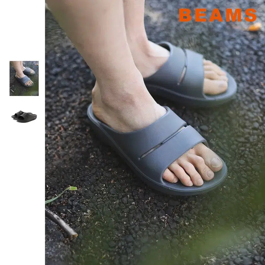 [BUNJANG] BEAMS x OOFOS OOahh Slide Sandals / 빔즈 하트 OOFOS OOahh 슬라이드 샌들