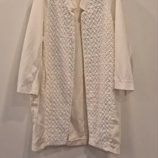 [BUNJANG] Antonio Mares Linen Long Jacket Ivory Size 42 / 안토니오 마레스 42사이즈 아이보리 색상 린넨롱자켓