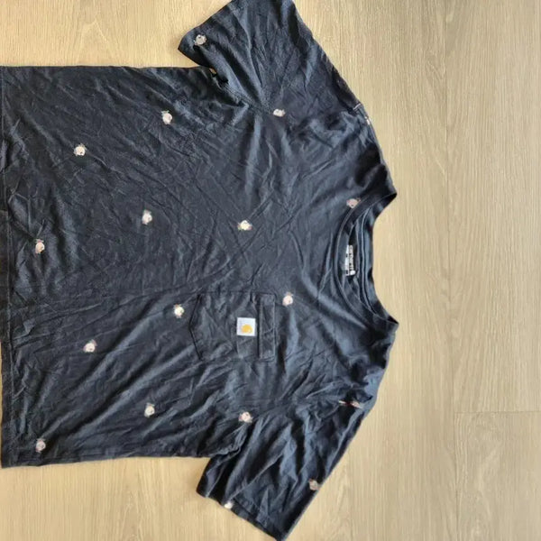 [BUNJANG] Carhartt Pattern Short Sleeve T-Shirt XL / 칼하트 패턴 반팔 티셔츠 XL 숏기장 남녀공용
