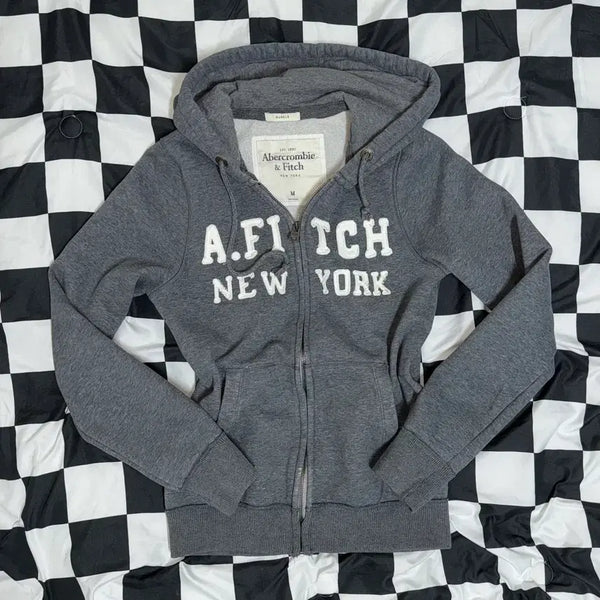 [BUNJANG] Abercrombie & Fitch Muscle Fit Fleece Full Zip Hoodie M / 아베크롬비 딱붙 머슬핏 플리스 후드집업 M