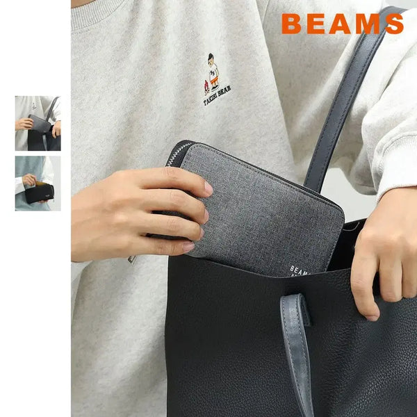 [BUNJANG] BEAMS HEART Polyester Blend Long Wallet / 빔즈 하트 폴리에스터 혼방 장지갑